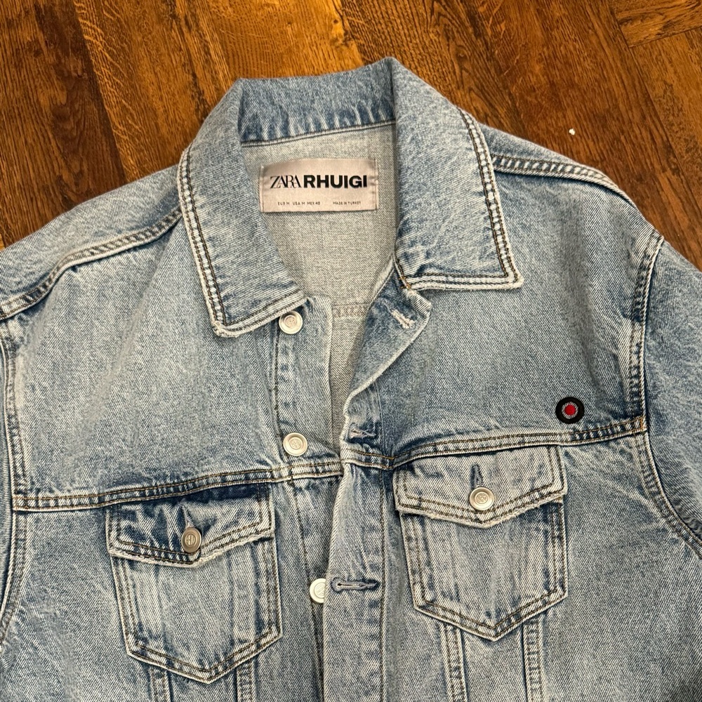 RHUIGI X ZARA CROPPED DENIM JACKET